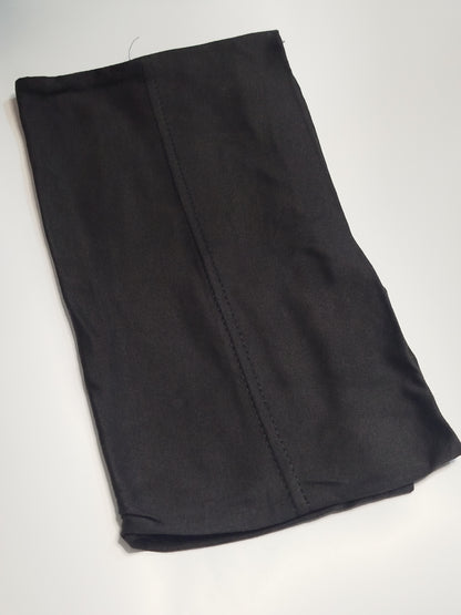 Midnight Black: Jersey Hijab With Matching Cap