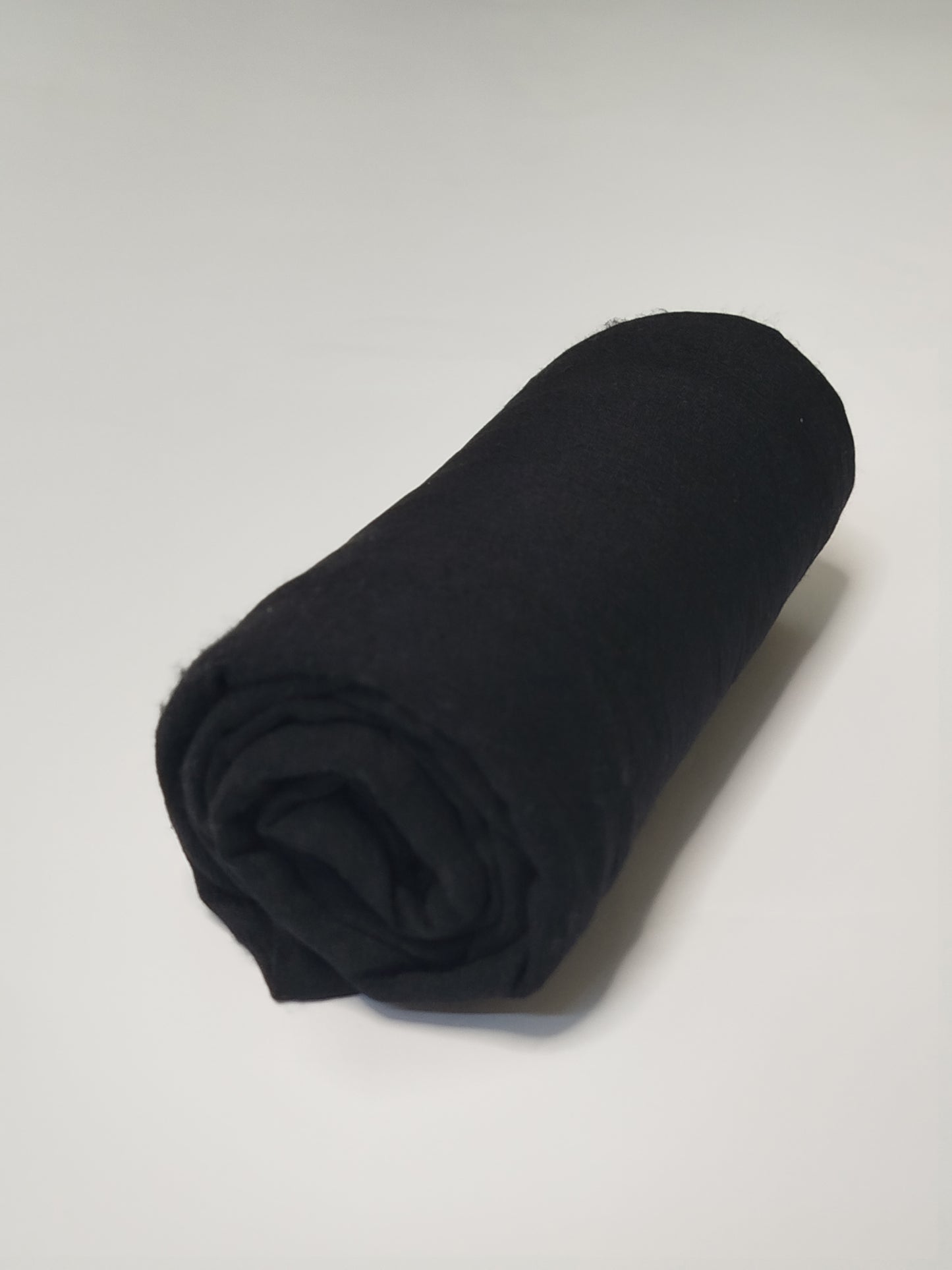 Textured Cotton Hijab: Classic Black