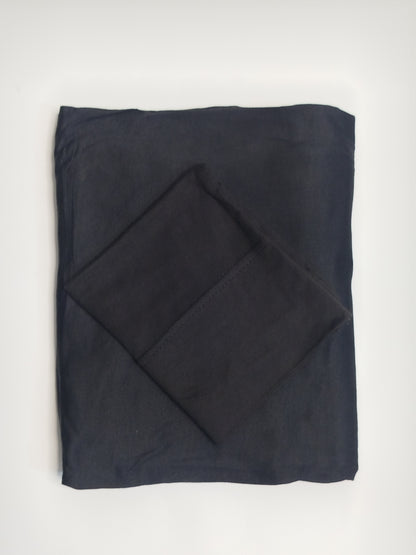 Midnight Black: Jersey Hijab With Matching Cap