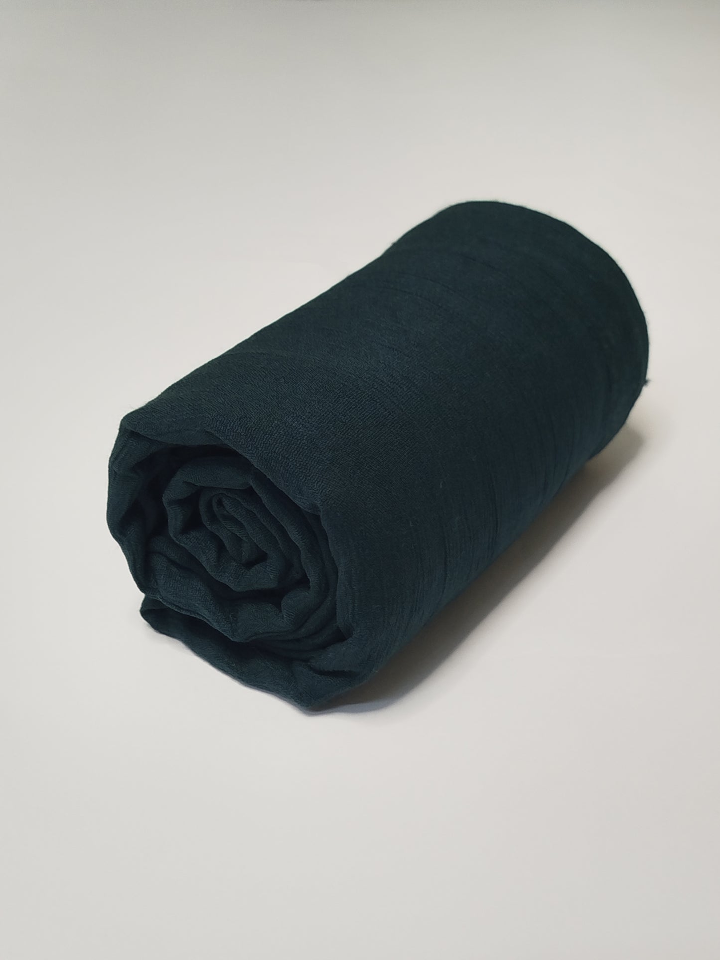 Textured Cotton Hijab: Emerald Green