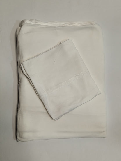 Ivory White: Jersey Hijab With Matching Cap