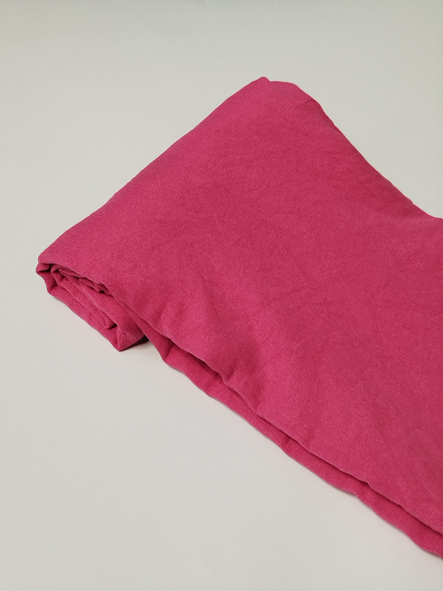 Textured Cotton Hijab: Hot Pink