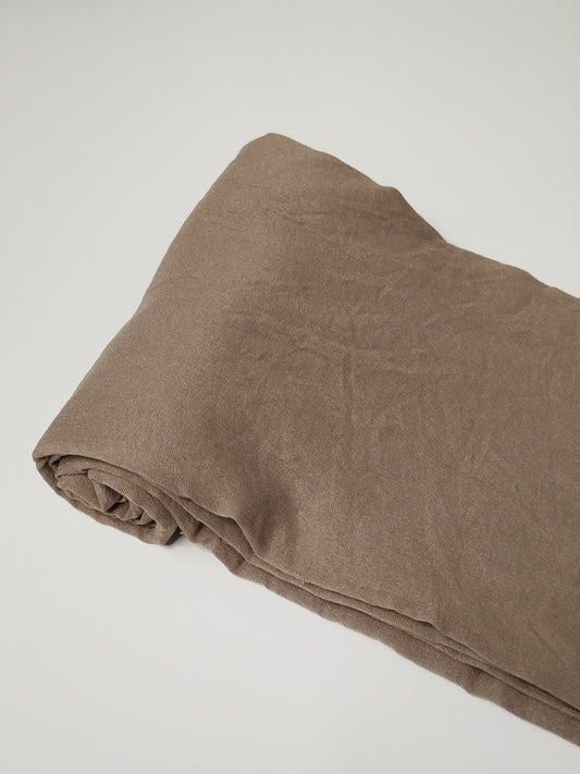 Textured Cotton Hijab: Stone Taupe