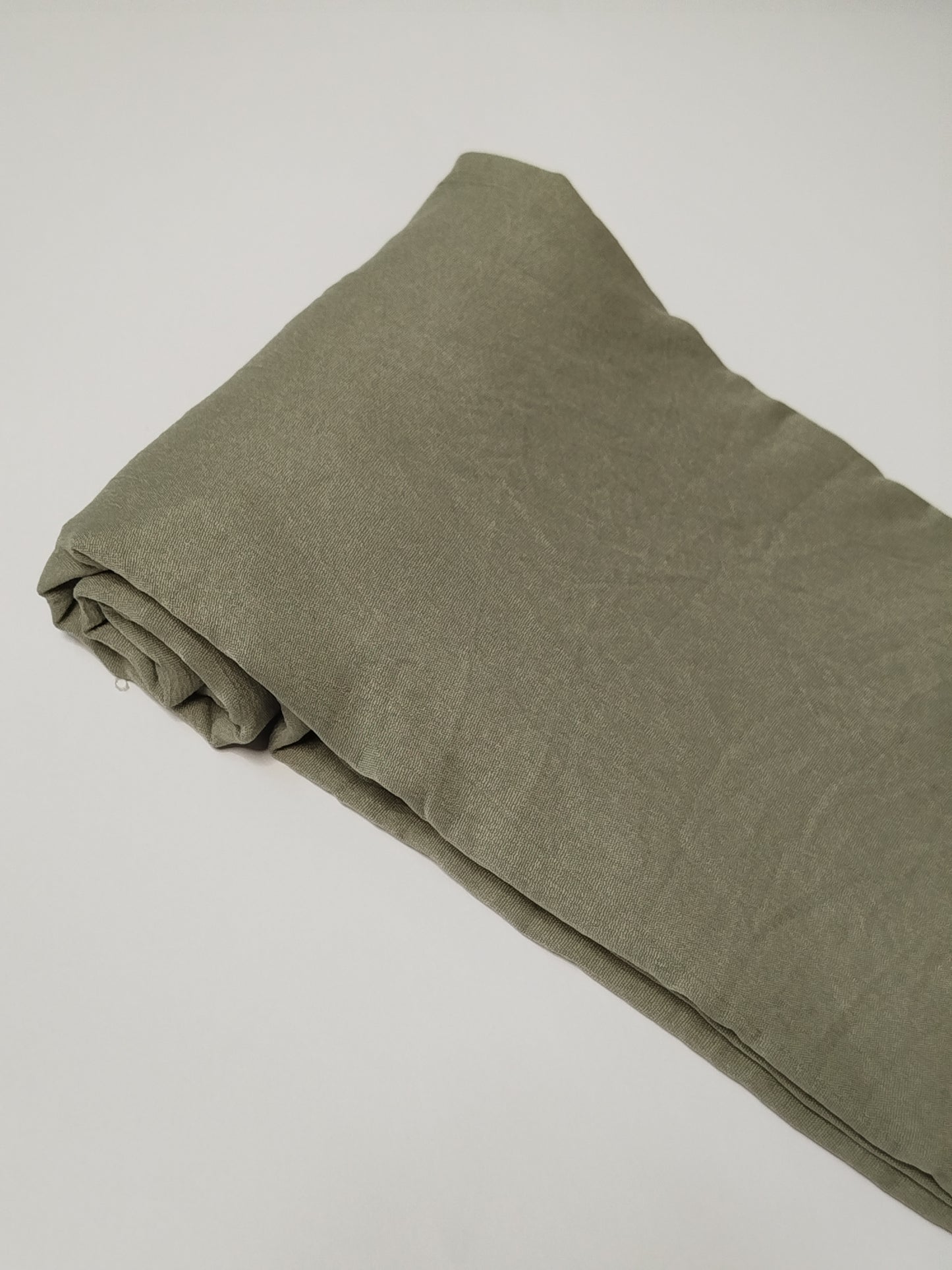 Textured Cotton Hijab: Sage Green