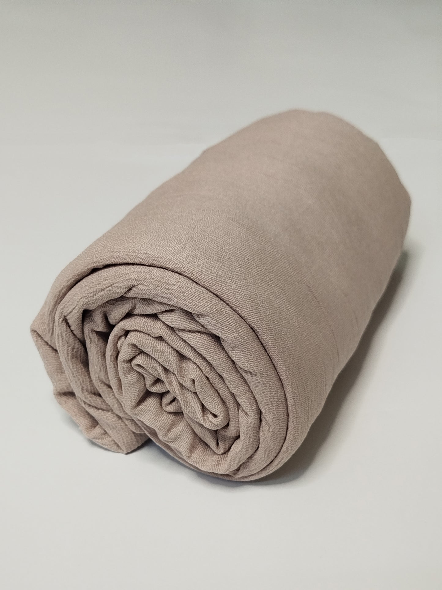 Textured Cotton Hijab: Sandy Beige