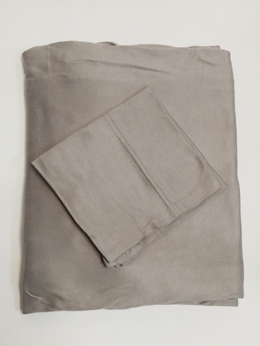 Ash Grey: Jersey Hijab With Matching Cap