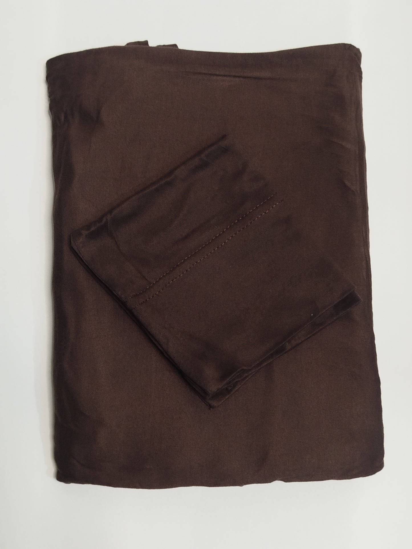 Chocolate Brown: Jersey Hijab With Matching Cap