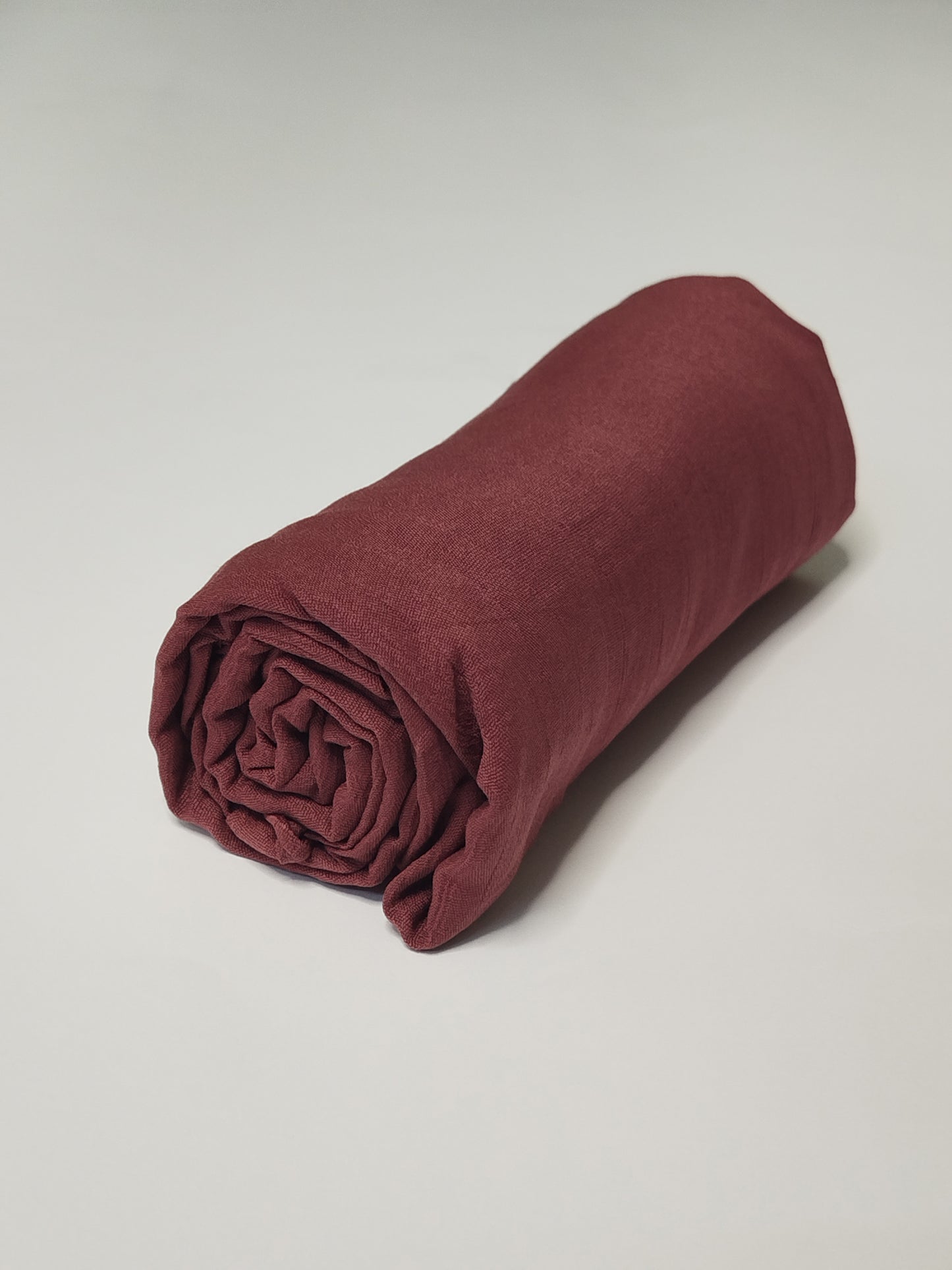 Textured Cotton Hijab: Rust Rose