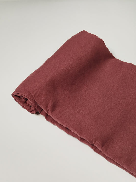 Textured Cotton Hijab: Rust Rose