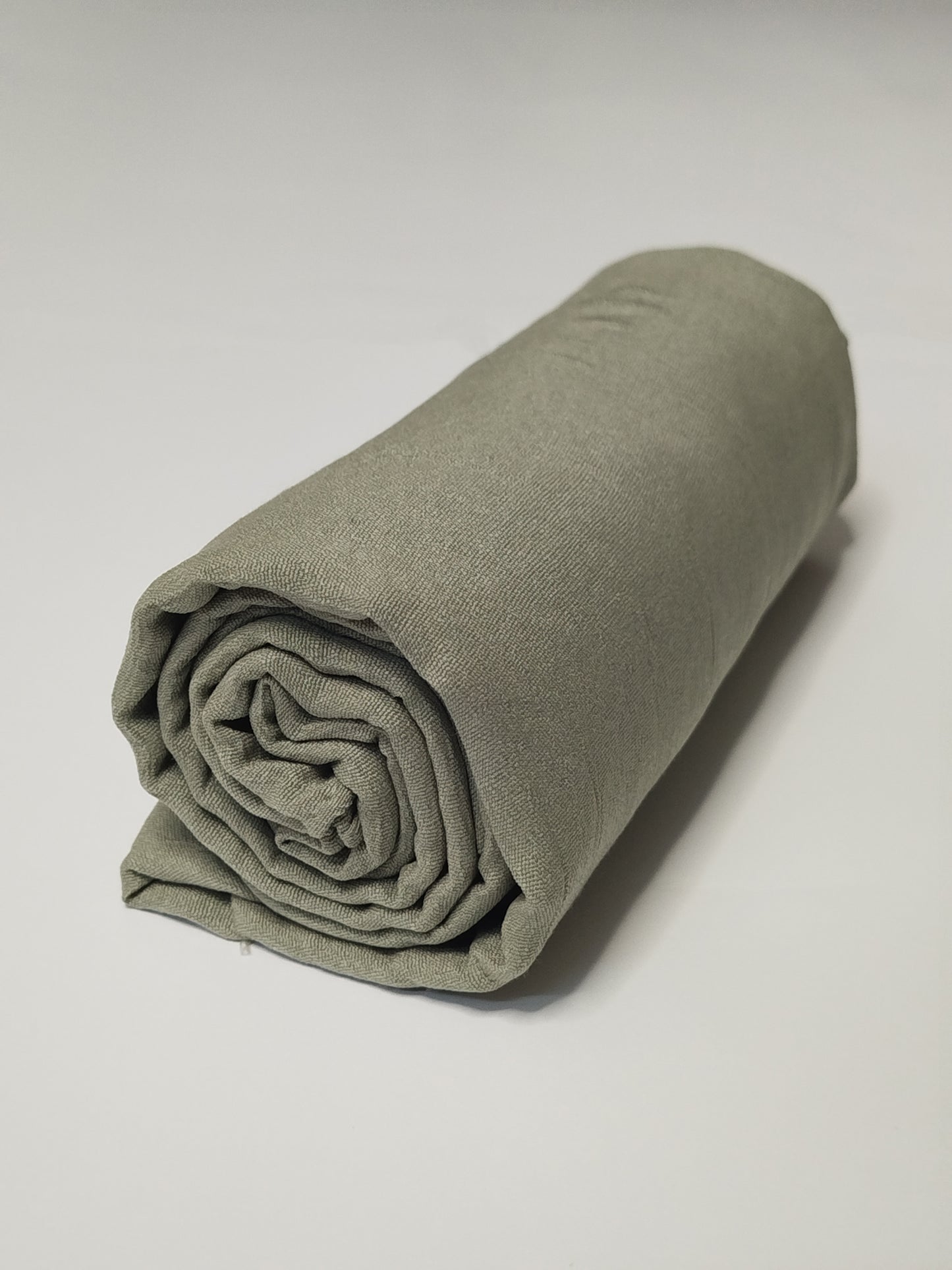 Textured Cotton Hijab: Sage Green