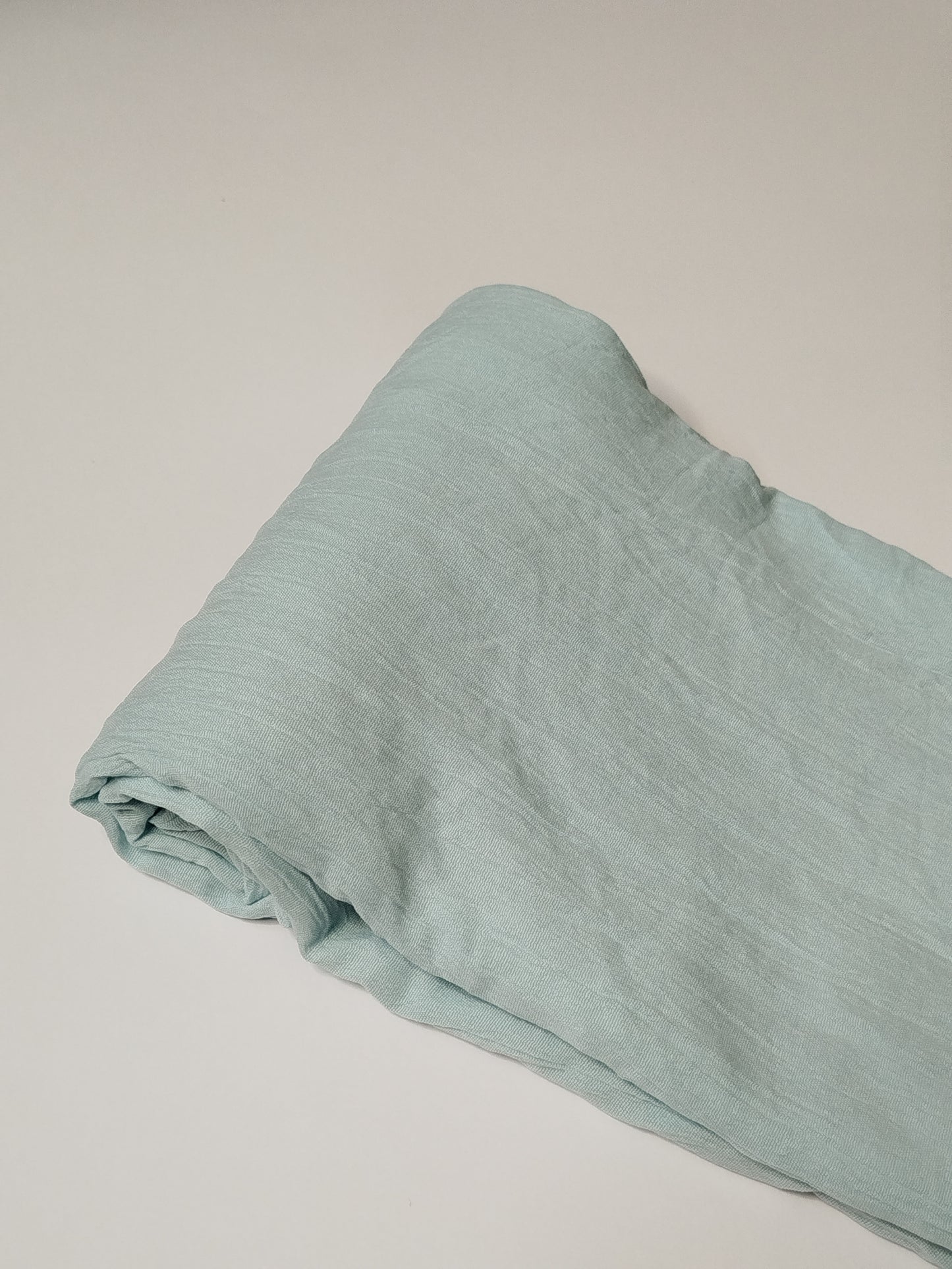 Textured Cotton Hijab: Mint Green