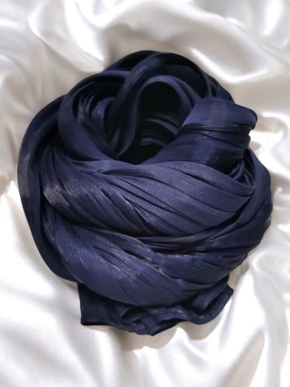 Organza Hijab - Navy Blue