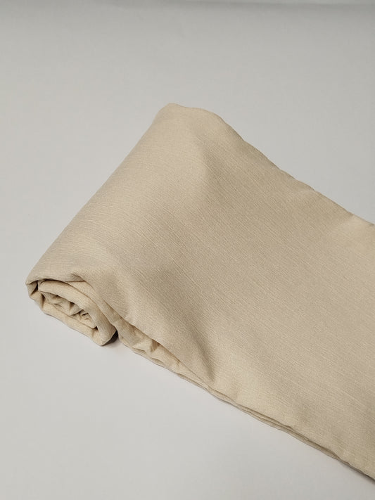 Textured Cotton Hijab: Ivory Cream