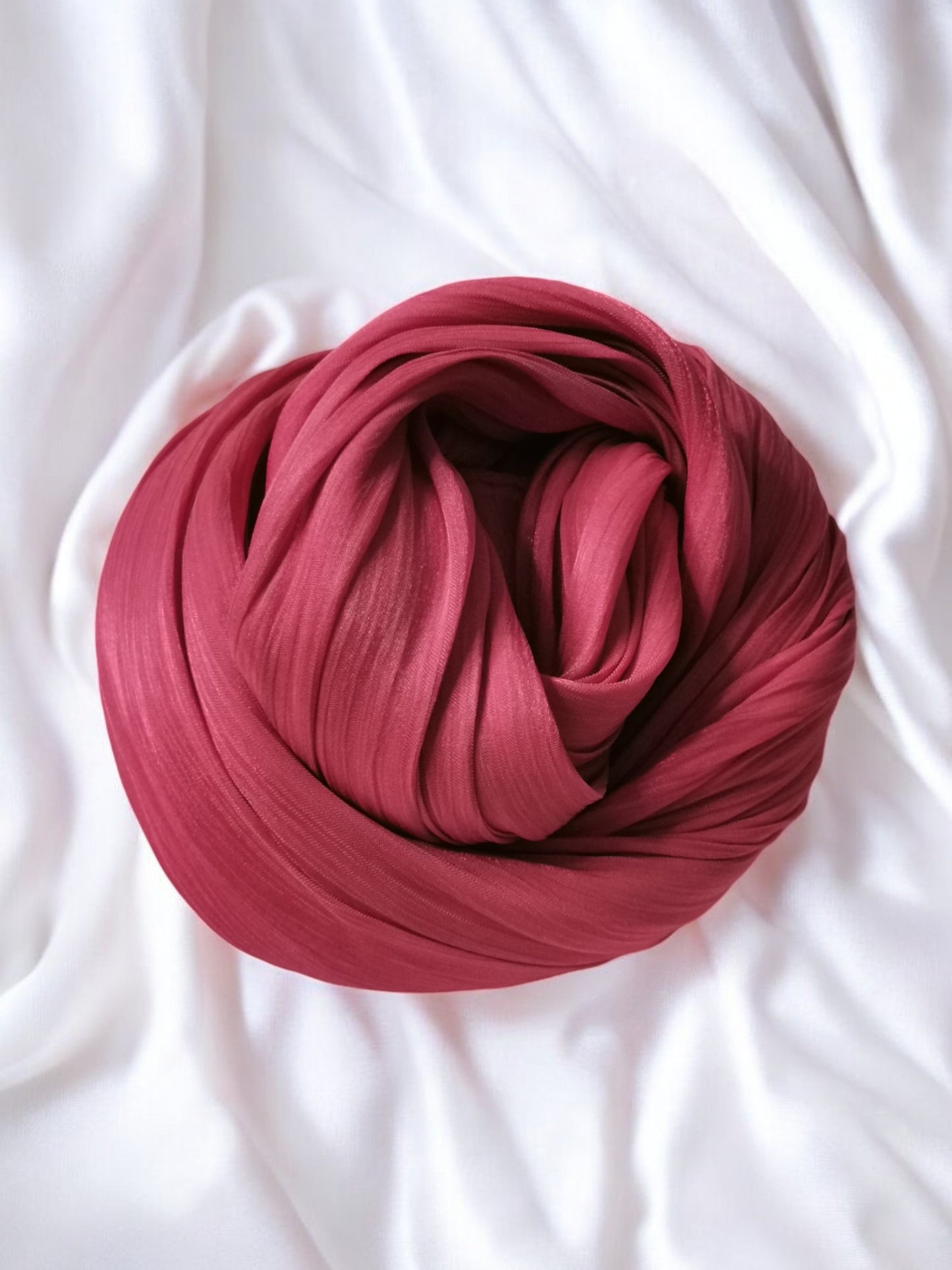 Organza Hijab - Ruby Blush