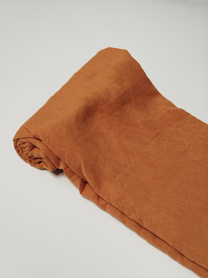 Textured Cotton Hijab: Burnt Orange