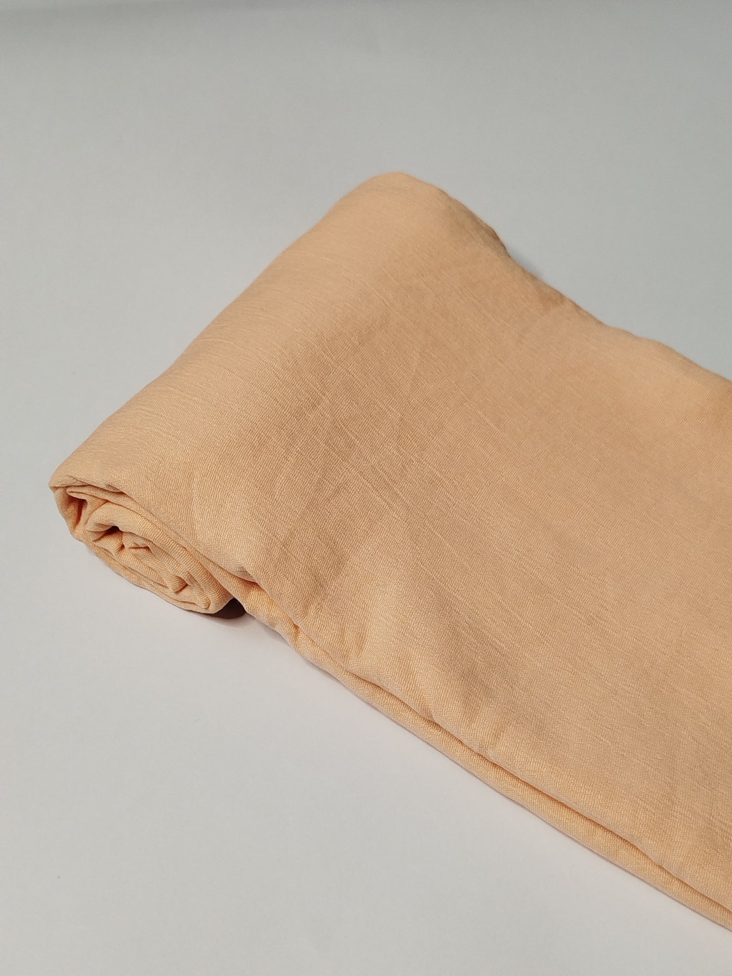 Textured Cotton Hijab: Peach Sorbet