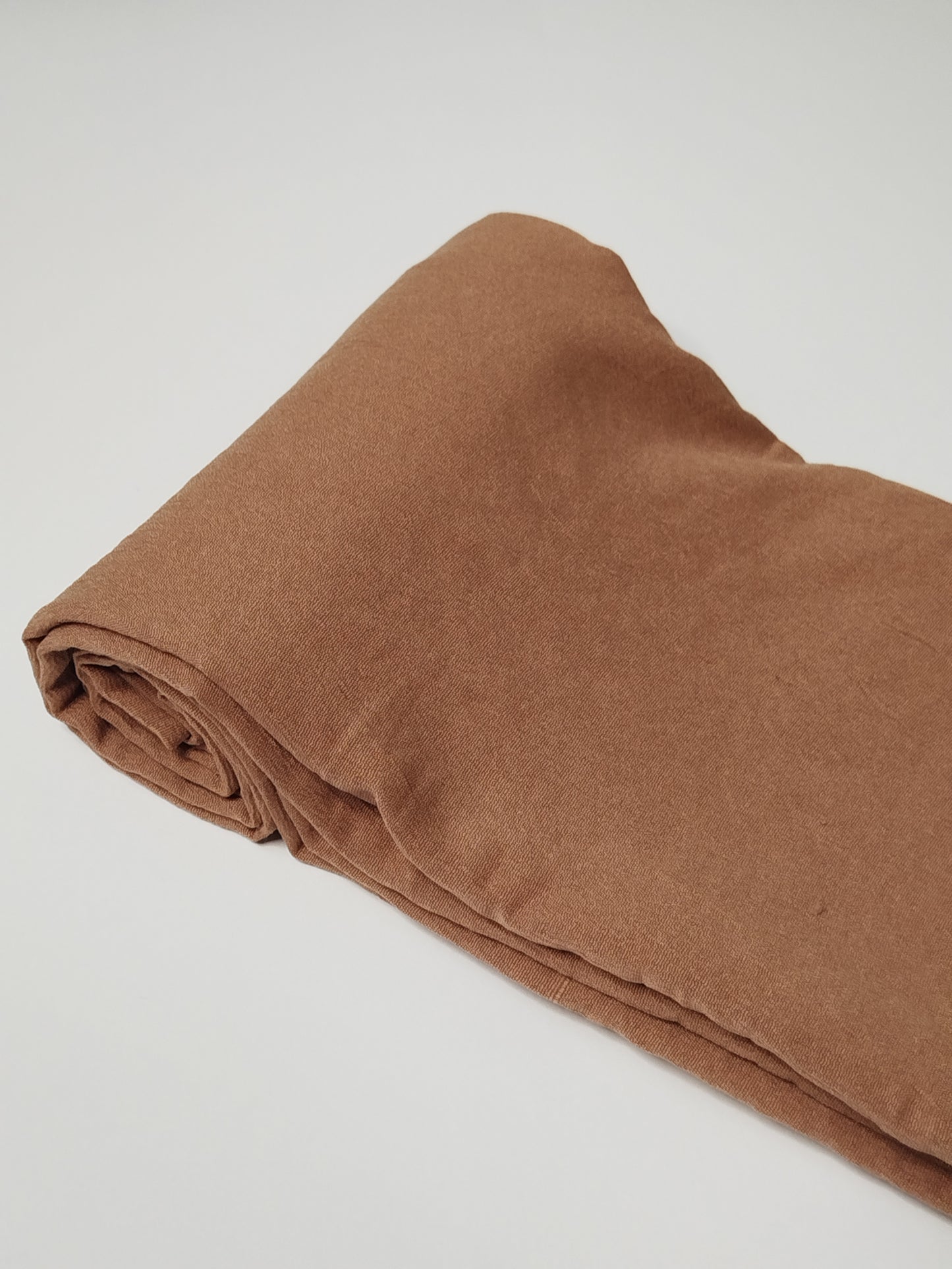 Textured Cotton Hijab: Warm Caramel