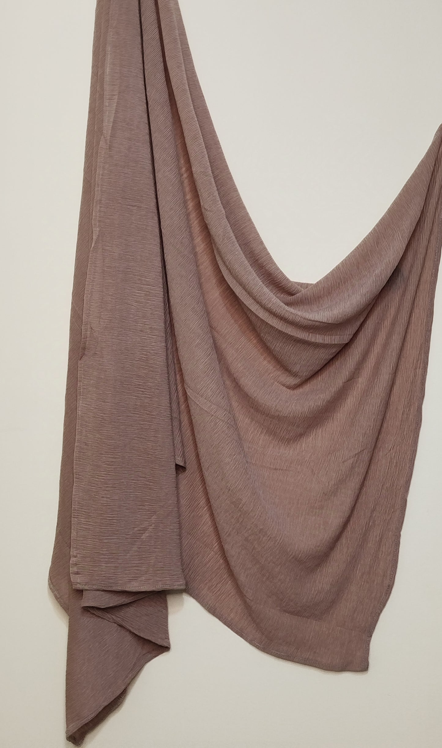 Pleated Jersey Hijabs - Dusty Rosewood