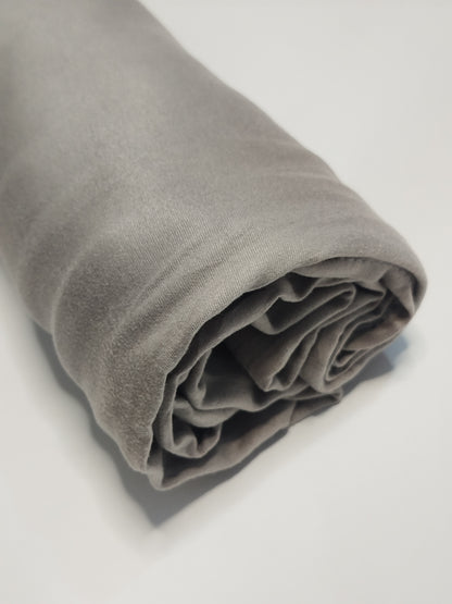 Ash Grey: Jersey Hijab With Matching Cap