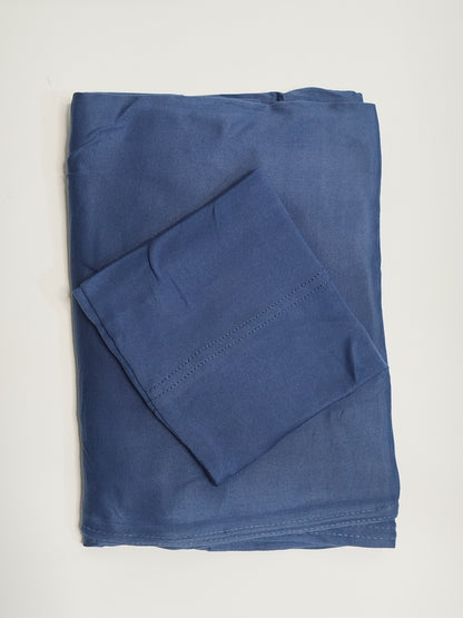 Steel Blue: Jersey Hijab With Matching Cap