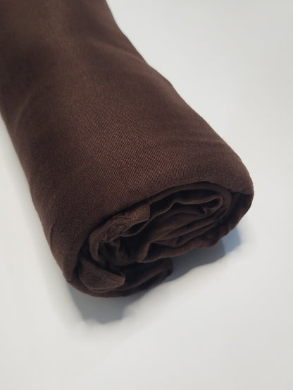 Chocolate Brown: Jersey Hijab With Matching Cap