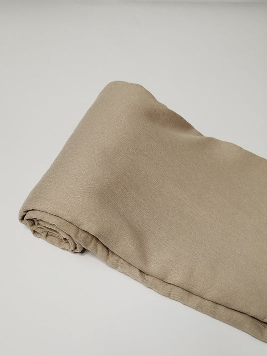 Textured Cotton Hijab: Latte Cream