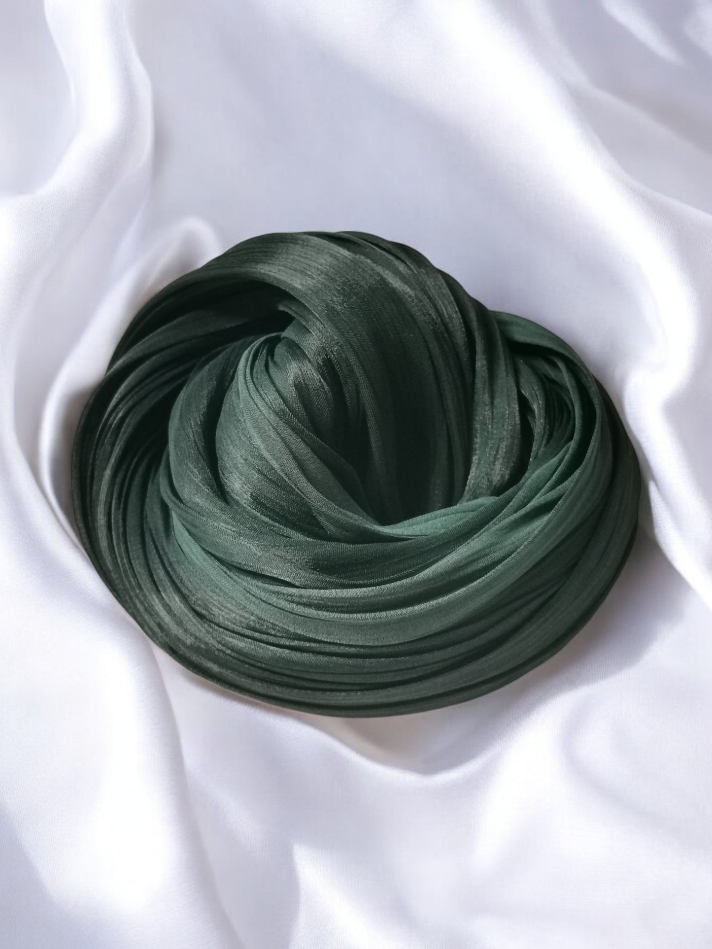 Organza Hijab - Emerald Green