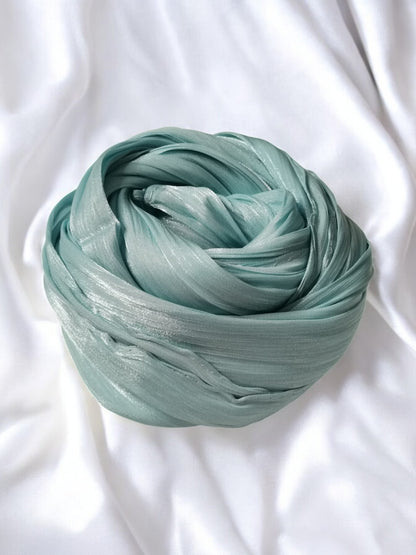 Organza Hijab - Sage Breeze