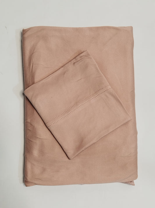 Dusty Pink: Jersey Hijab With Matching Cap