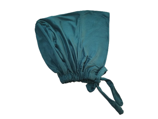 Teal Underscarve Cap With Tie Back Closure