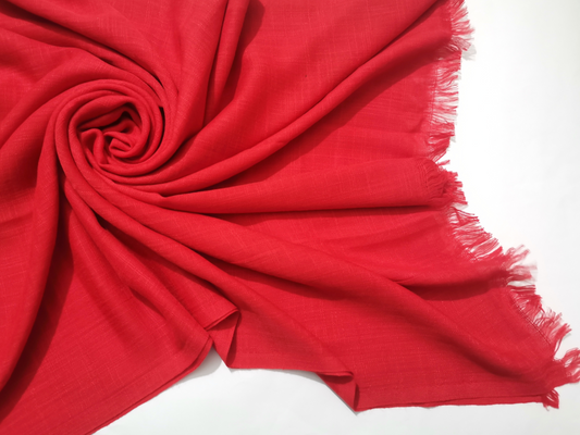 Turkish Lawn Hijab - Crimson Red